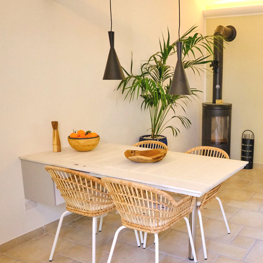 Esszimmer im Ferienhaus.